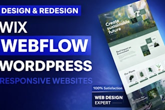 design webflow website, webflow expert, business website