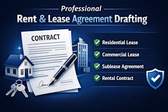 draft rent lease rental, commercial, sublease, residential lease, rent agreement