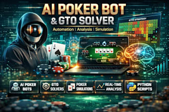 develop poker bot, telegram bot for data scrapping, web data extraction revenue