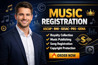 register your tracks with performing rights organizations for royalty collection