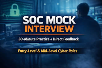 do a mock soc analyst interview and give direct feedback