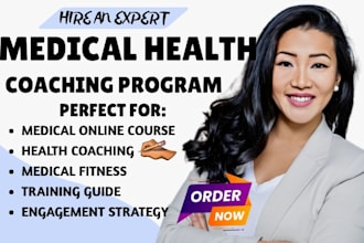 create medical online course health coaching program and fitness training guide