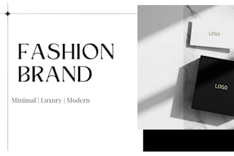 design a luxury minimalist fashion logo and brand identity
