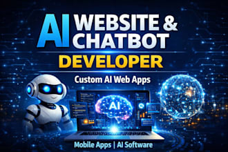 develop ai website, ai chatbot, ai web, and custom ai software,ai mobile app