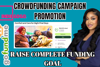 do expert crowdfunding campaign promotion, gofundme campaign to raise funds