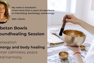 do a tibetan bowls soundhealing session