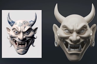 do 3d cosplay model 3d helmet sculpt 3d mask cosplay helmet design for 3d print