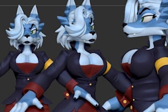 create a vrchat avatar furry vrchat avatar 3d model vrchat avatar face tracking
