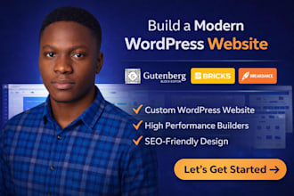 design wordpress website using guternberg bricks breakdance builder