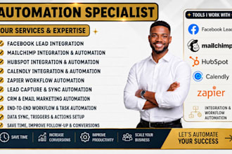 facebook lead mailchimp hubspot calendly zapier integration workflow automation