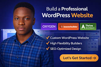 design wordpress website using oxygen builder beaver builder thrive architect