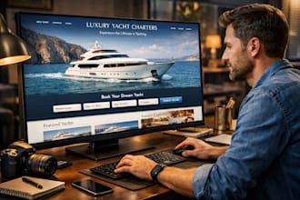 build a professional boat or yacht website