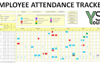 create an employee attendance and payroll tracker, timesheet in excel
