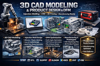 3d injection silicone plastic molding for manufacturing dfm design or printing