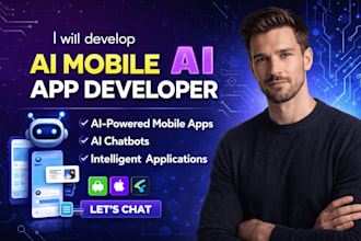 do ai mobile app ai chatbot, app development, ai website, ai developer, ai agent