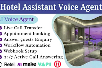 build vapi ai voice agent, ai receptionist for customer support for hotels