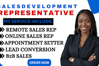 be remote sales rep high ticket sales closer b2b leads appointment setter