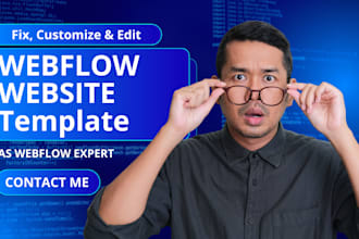 fix webflow website design, edit webflow template, fix webflow as webflow expert