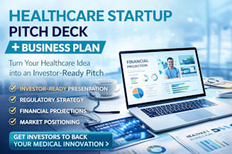 design investor ready healthcare startups business plan pitch deck presentations