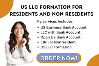 consult your US llc get ein registered agent and open a US business bank account