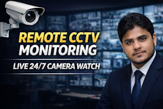 provide live surveillance monitoring servicefice warehouse