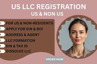 register USA llc, business formation in US, ein, for non US