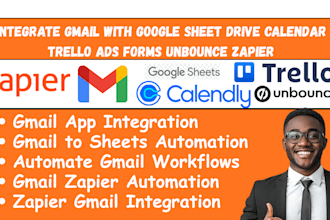integrate gmail with google sheet drive calendar trello ads forms unbounce zapie