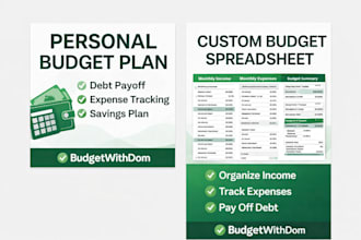 create a personalized monthly budget and debt payoff plan