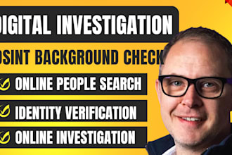 do osint background check digital forensics people search as a private detective