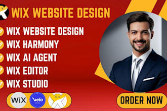build wix harmony business website, online store  redesign wix website wix velo