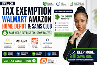 do tax exemption for walmart amazon home depot and sams club