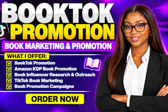 do booktok promotion amazon kdp book influencer outreach tiktok book marketing