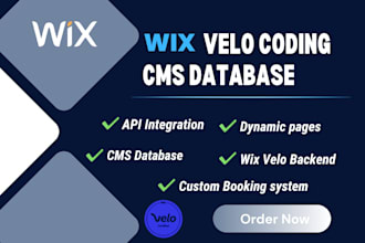 build wix velo api integration automation wix cms database and dynamic pages