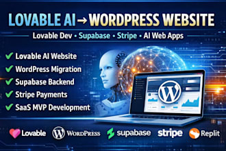 fix convert lovable ai website to wordpress supabase cloud lovable ai to ios