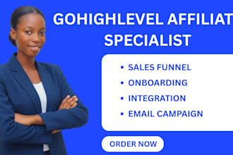 build gohighlevel affiliate marketing manager ghl affiliate and ghl VA