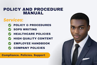 write policy and procedure manuals, employee handbooks, and company policies