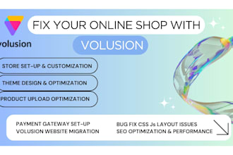 fix volusion store bugs customize redesign and setup volusion ecommerce website