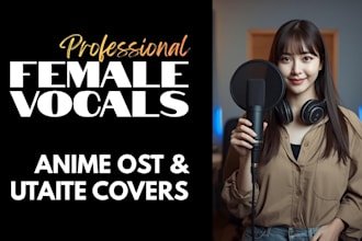 sing anime ost utaite covers with professional female vocals
