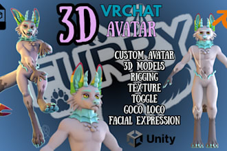 edit and fix vrchat avatar outfits toggles physbones vtuber rigging furry vtuber