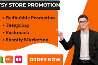 do etsy poshmark teespring store promotion to right audience