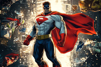create superhero character design