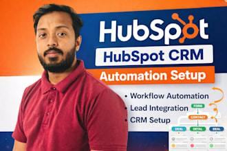 build hubspot CRM automation using n8n and API integration
