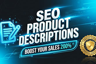 write amazon product descriptions and SEO copywriting