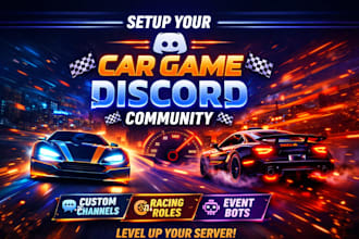 setup and organize your discord server for car gaming communties