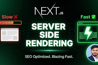 develop next js web app with ssr, API routes and prisma