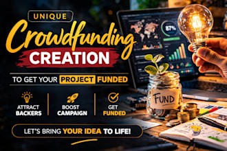 build a crowdfunding campaign for kickstarter and indiegogo