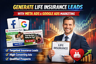 generate life insurance leads with meta ads and google ads marketing
