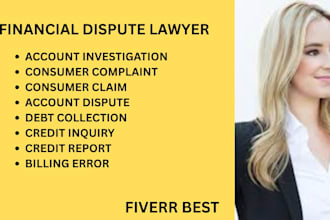 assist with debt collection cases, credit report concerns, and consumer matters