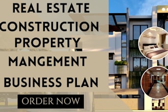 develop real estate construction property management business plan for investors