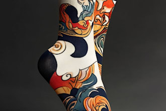 design custom and unique socks design